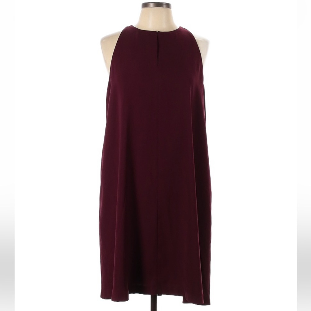 LOFT Maroon Shift Dress - L